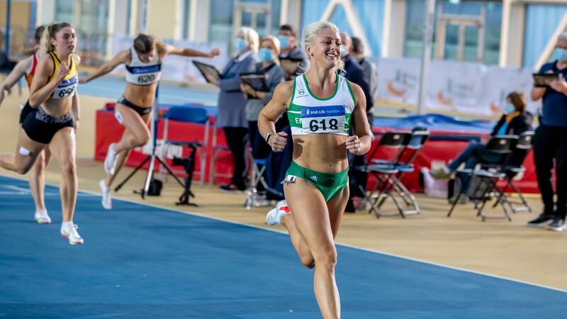 Sarah Lavin competing last month in Dublin. Photograph: Morgan Treacy/Inpho