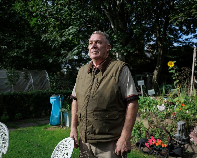 Martin Maughan and other locals set up Gardíní Glór na nGael community gardens. Photograph: Dan Dennison