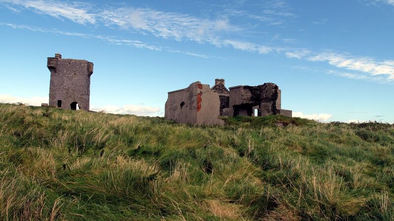 The open moorland is interrupted only by a scattering of ruined cottages, which mark the location of a 19th-century copper mine