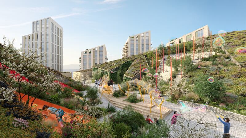 Image of the development as planned just off Eyre Square, Galway. Image: Edward Group