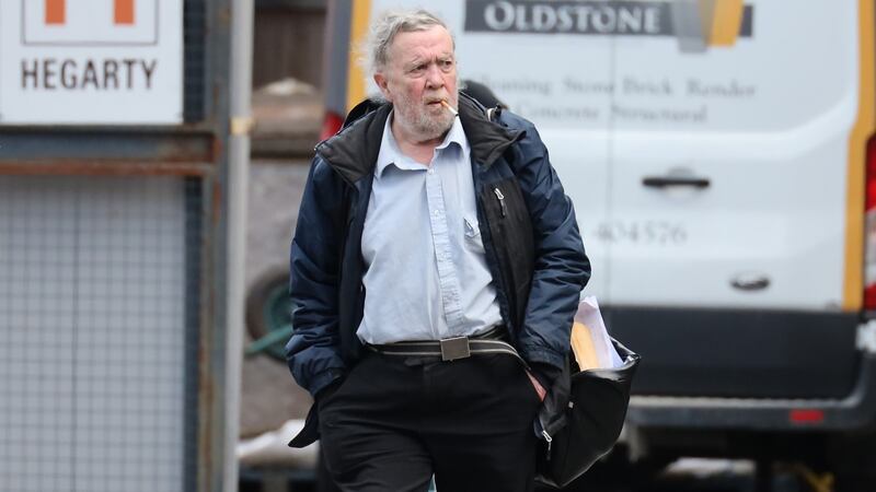 Eamon Hunt, a resident of flats at Fairview Avenue, Dublin pictured leaving the Four Courts  after a High Court action. Photograph:  Collins Courts