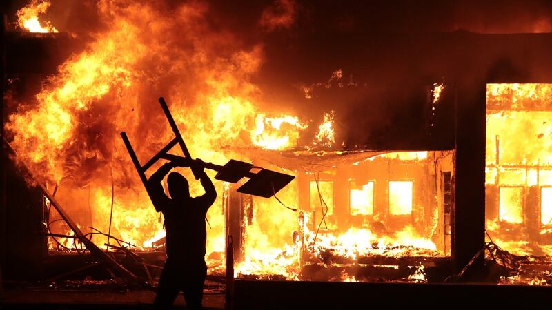 By last weekend, thousands of people had taken to the streets in response to George Floyd’s killing. Photograph: Scott Olson/Getty Images