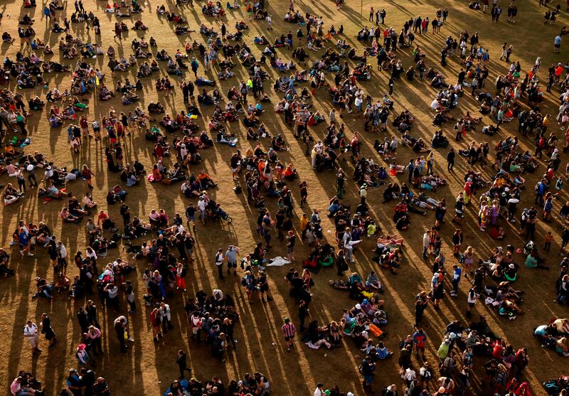 Crowds and sunshine on day three of Electric Picnic. Photograph: Alan Betson
