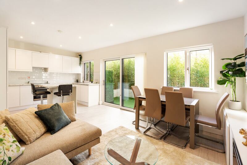 Kitchen/livingroom. Photograph: Angela Mujica