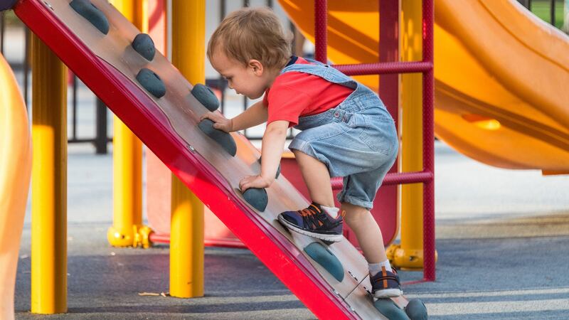 When kids are small,   all you need from a holiday destination is a good playground.