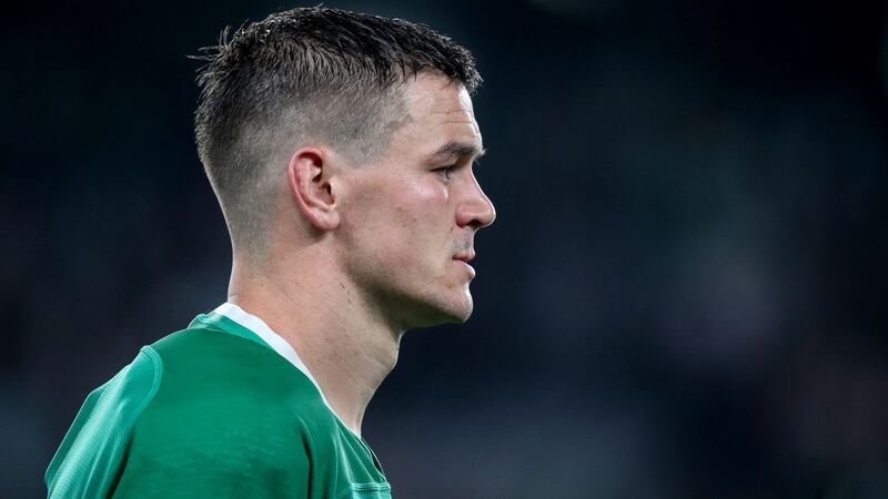 Ireland’s Jonathan Sexton after the World Cup quarter-final defeat against New Zealand in Tokyo. Photograph: Dan Sheridan/Inpho