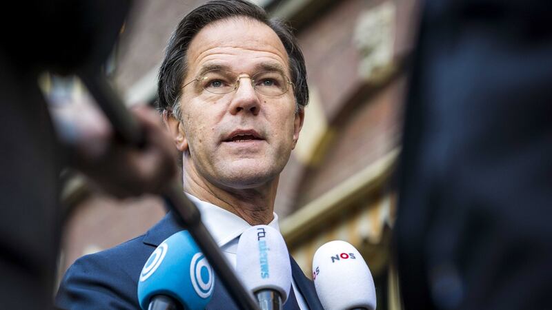 Mark Rutte: “It is criminal violence – and that is how we intend to deal with it.” Photograph: Lex Van Lieshout/EPA