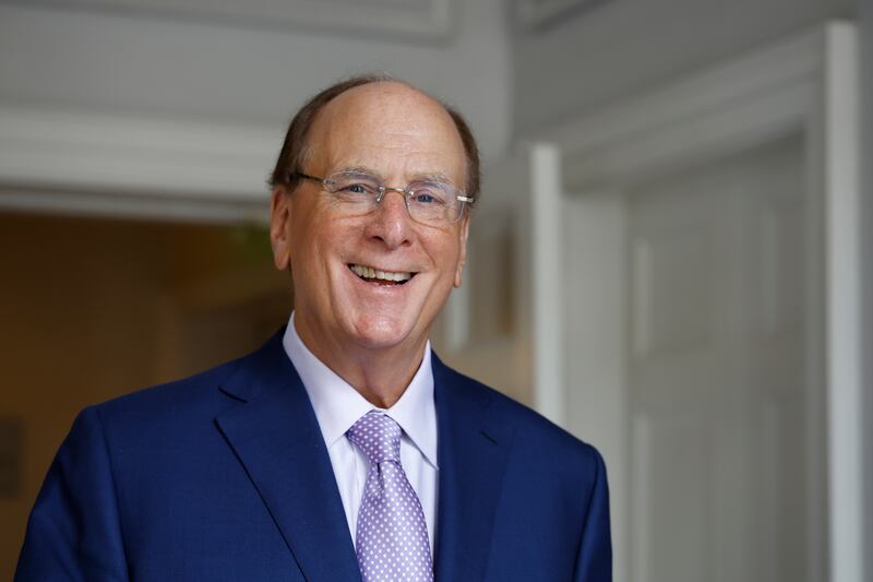 Larry Fink of BlackRock: 'Private markets don’t have to be as risky.' Photograph Nick Bradshaw 
