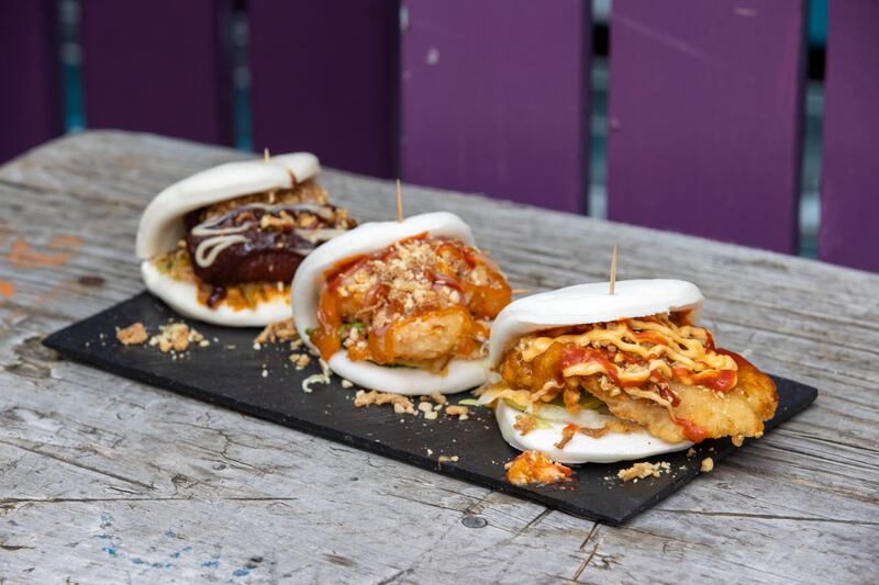 Bao Buns with pork, prawns or crispy chicken. Photograph: Tom Honan/The Irish Times