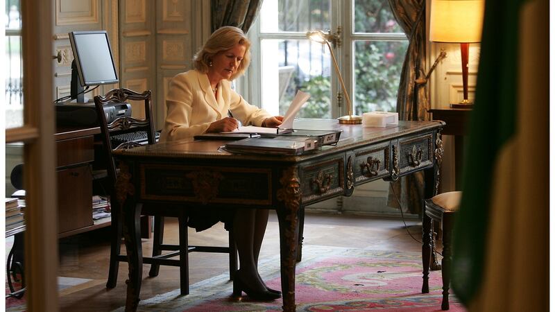 Ambassador Anne Anderson at the Irish Embassy in Paris back in 2006. Photograph: Alan Betson
