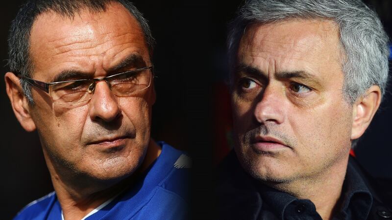 Mourinho says he has never met Maurizio Sarri before. Photo: Aitor Alcalde/Getty Images
