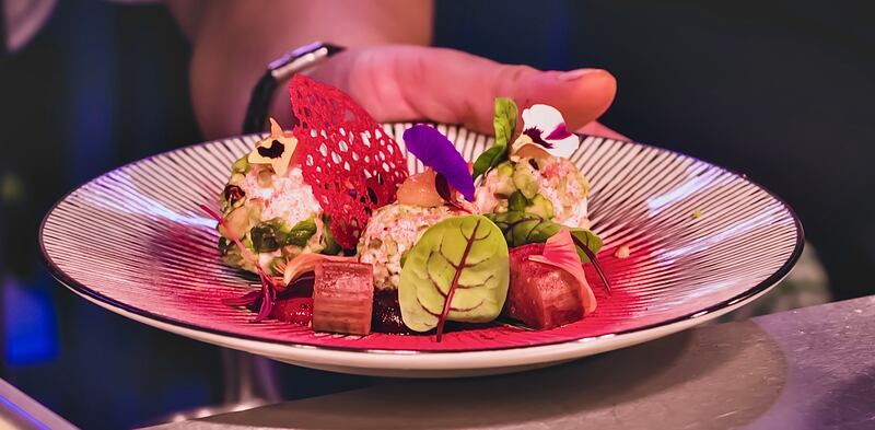 Goat's cheese salad, Quails Cafe, FE McWilliam Gallery and Studio, Co Down.