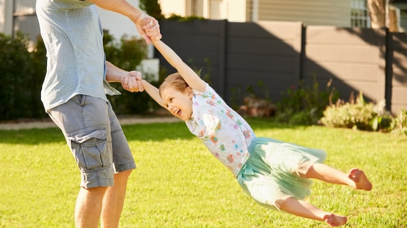 By the time a child was nine years of age, fathers reported higher levels of involvement in play and outings with the child than mothers. Photograph: iStock