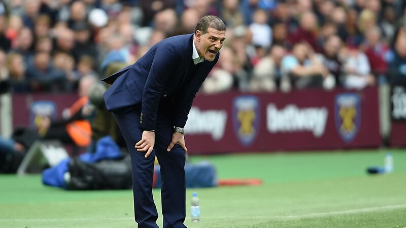 Slaven Bilic’s West Ham tenure ended with a defeat to Liverpool. Photograph: Daniel Hambury/PA