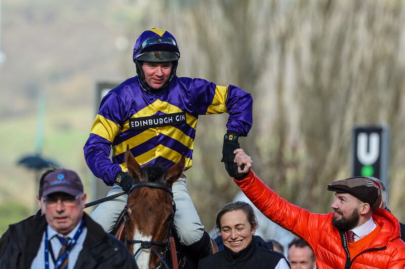The 2023 Grand National hero Corach Rambler is making the trip from Scotland to Punchestown after his first-fence Aintree exit this time. Photograph: Tom Maher/Inpho 