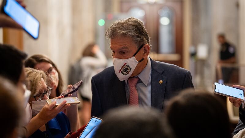 Virginia senator Joe Manchin: voted to begin work on a $3.5 trillion measure, but has since warned he would not support spending that much. Photograph: Sarahbeth Maney/The New York Times