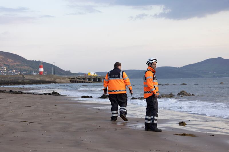 A search and rescue operation began in Buncrana, Co Donegal, once the alarm was raised. Photograph: Joe Dunne 