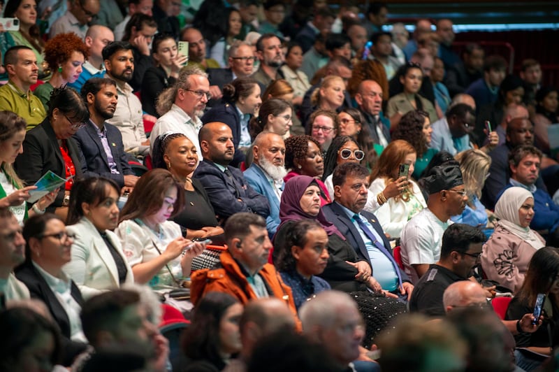 Some of the attendees who received Irish citizenship at a ceremony in Killarney on Monday. Photograph: Don MacMonagle