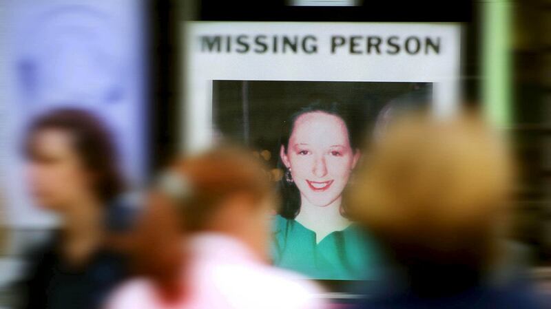 A file image of a Garda poster seeking information on Jo Jo Dullard. Photograph: Bryan O’Brien/The Irish Times