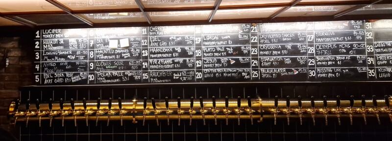 Ølhallen, the oldest bar in Tromsø and apparently the northernmost brewery in the world