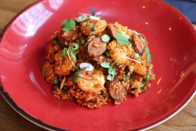 Jambalaya at Krewe South. Photograph: Dara Mac Dónaill