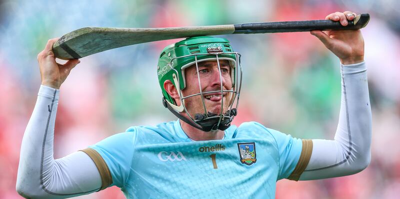 Limerick’s goalkeeper Nickie Quaid dejected after their GAA All-Ireland Senior Hurling Championship Semi-Final against Cork, at Croke Park, Dublin. Photograph: ©INPHO/James Crombie