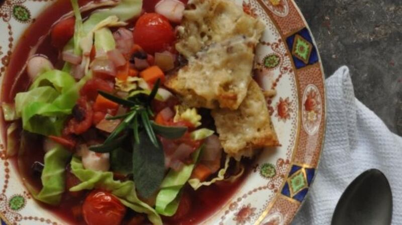 Ribollita with Parmesan toasts