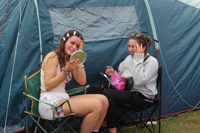 Electric Picnic 2024: Ciara Moxom and Aoife Keane, from Kildare. Photograph: Alan Betson

