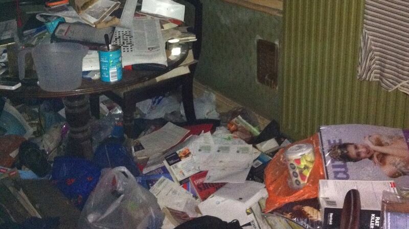 The living room at Rose Terrace.