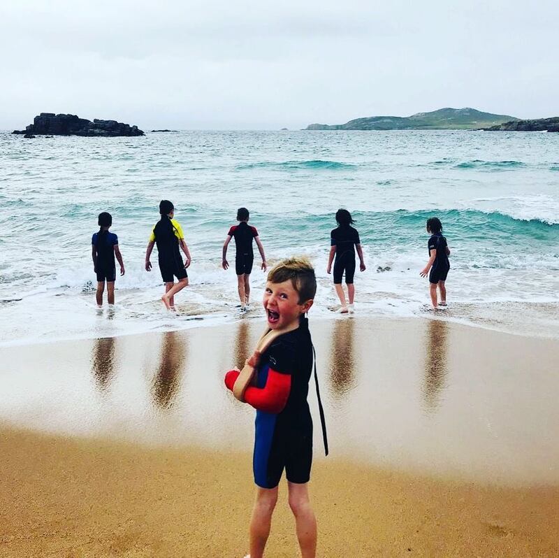 The boys on Cruit Island, Co Donegal.  Photograph: Kara Feeney