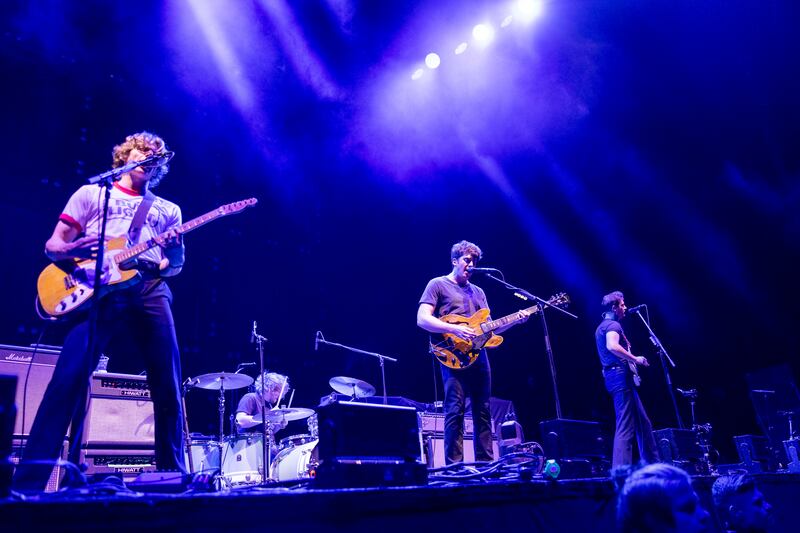Circa Waves opening for The Black Keys. Photograph: Tom Honan