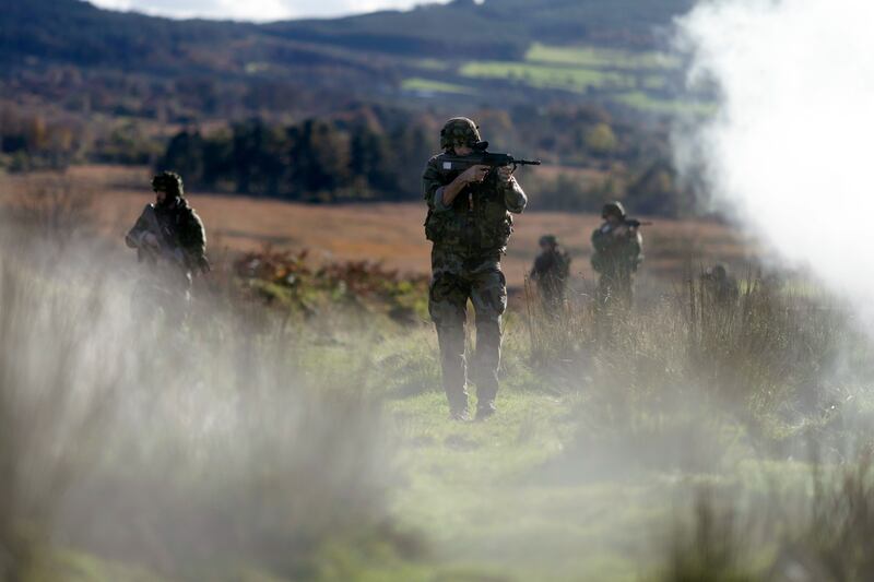 The Mission Readiness Exercise, was held in the Glen of Imaal, Co Wicklow. Photograph: Chris Maddaloni