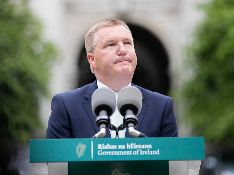 Michael McGrath during the announcement at Government Buildings, that he is to be nominated as Ireland's next European Commissioner. Photograph: Gareth Chaney/PA Wire