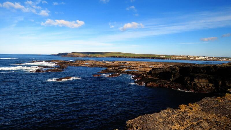 The craggy coastline at Kilkee