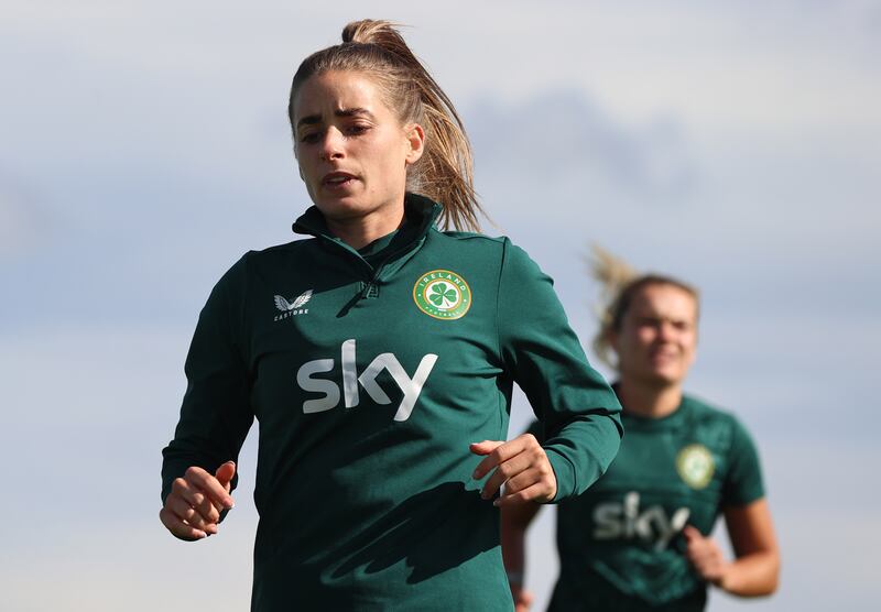 Carla Ward has recalled Chloe Mustaki (above) and Saoirse Noonan to the Republic of Ireland squad for next month’s Nations League double header against Greece. Photograph: Tom Maher/Inpho