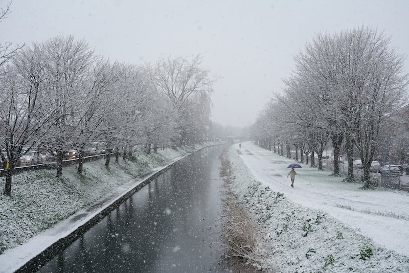A white scene in Dublin. Photograph: Enda O'Dowd/The Irish Times