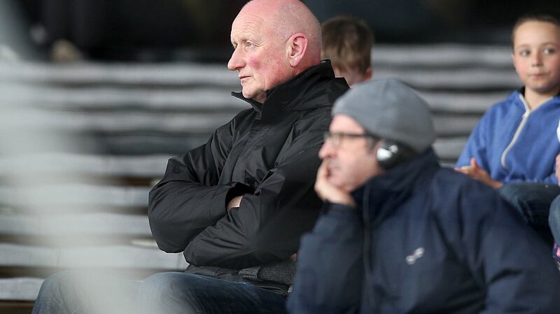 Kilkenny senior hurling manager Brian Cody watches the 2014 Dr Croke Cup final between St Kieran’s and CBS. Photograph: Donall Farmer/Inpho