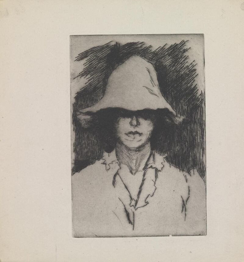 Estella Frances Solomons, Self-Portrait, etching. Courtesy the estate of Estella Solomons/board of Trinity College Dublin