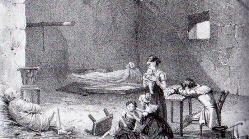 Famine in Ireland, 1850, an image from ‘The Great Famine in Tralee and North Kerry’ by Bryan MacMahon.