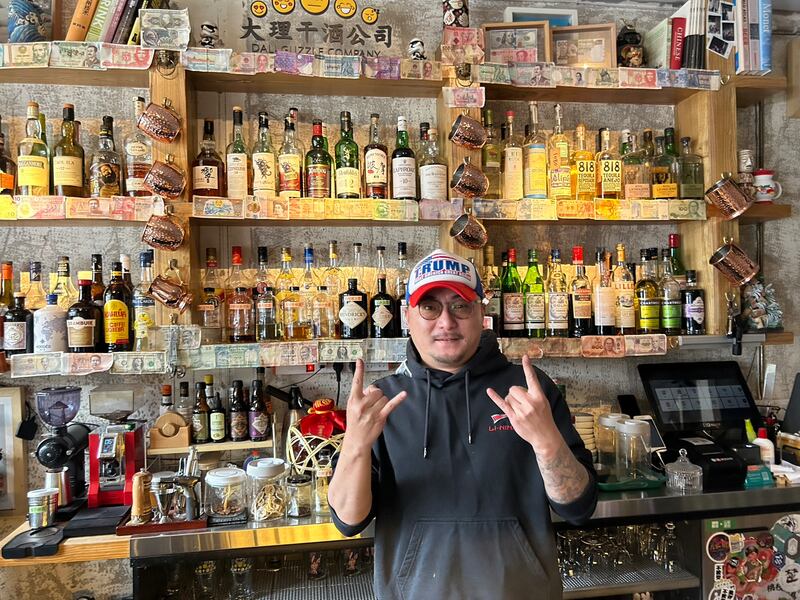 Xiao Rao in his Guzzle Company bar: Rents are now three times what they were when he first arrived. Photograph: Denis Staunton