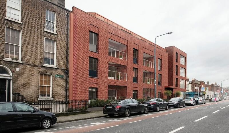 Artist's impression of Cabhrú's plans for a 35-unit complex for older residents at James McDermott House on Berkeley Street.