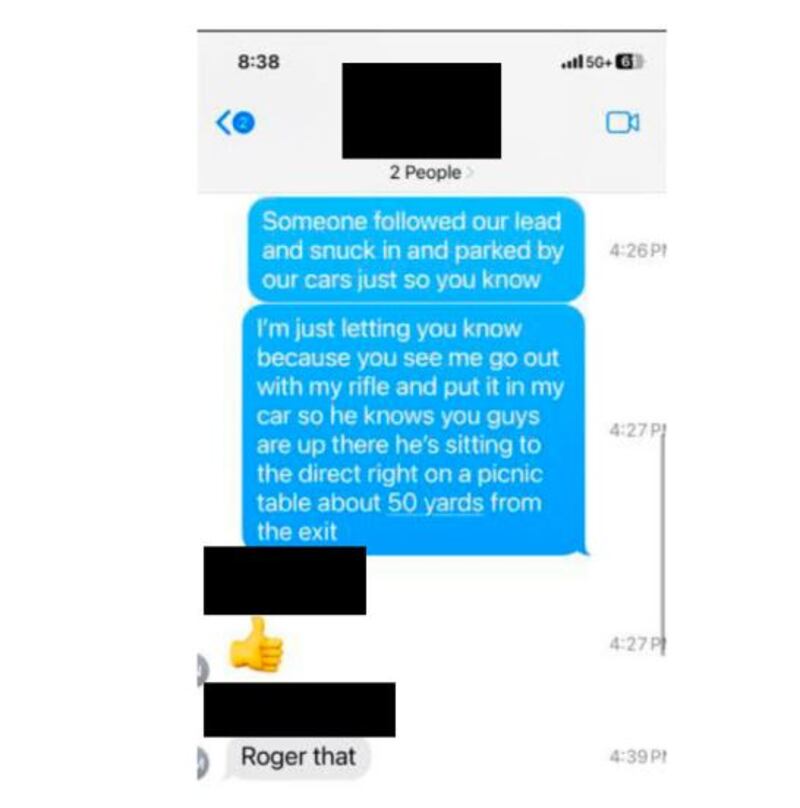 A countersniper with local police first noticed Thomas Crooks nearly 100 minutes before the shooting and texted two colleagues about his presence. Screenshot: Beaver County ESU, via Senator Charles Grassley