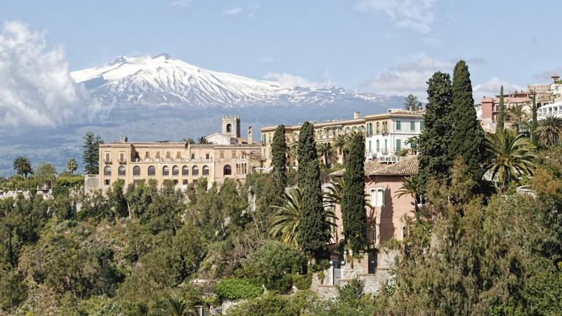 Mount Etna overlooking Taormina, Sicily