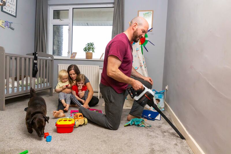 Cleaning comes easy with the vacuum