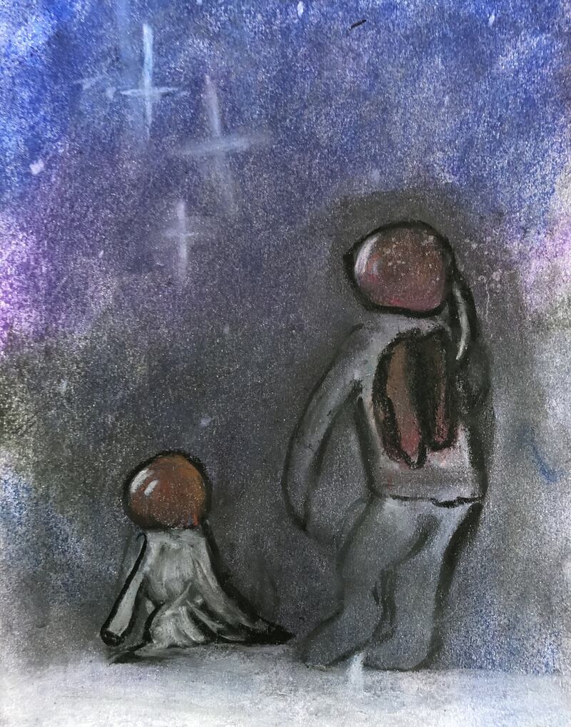 Catherine Clarke Collins, aged 11. ‘Is this 2 kilometres from home?’