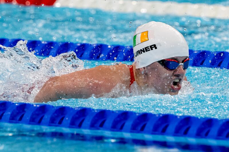 Dearbhaile Brady of Ireland competes in the Women's 50m Butterfly S6 in the Paris La Defense Arena, Paris, France, this week. Photorgraph: Tom Maher/Inpho