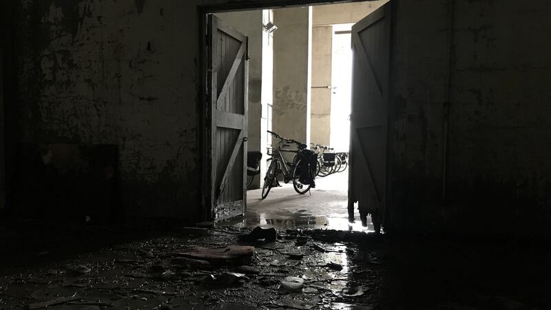 The site of the new temporary gallery space in Galway: Before