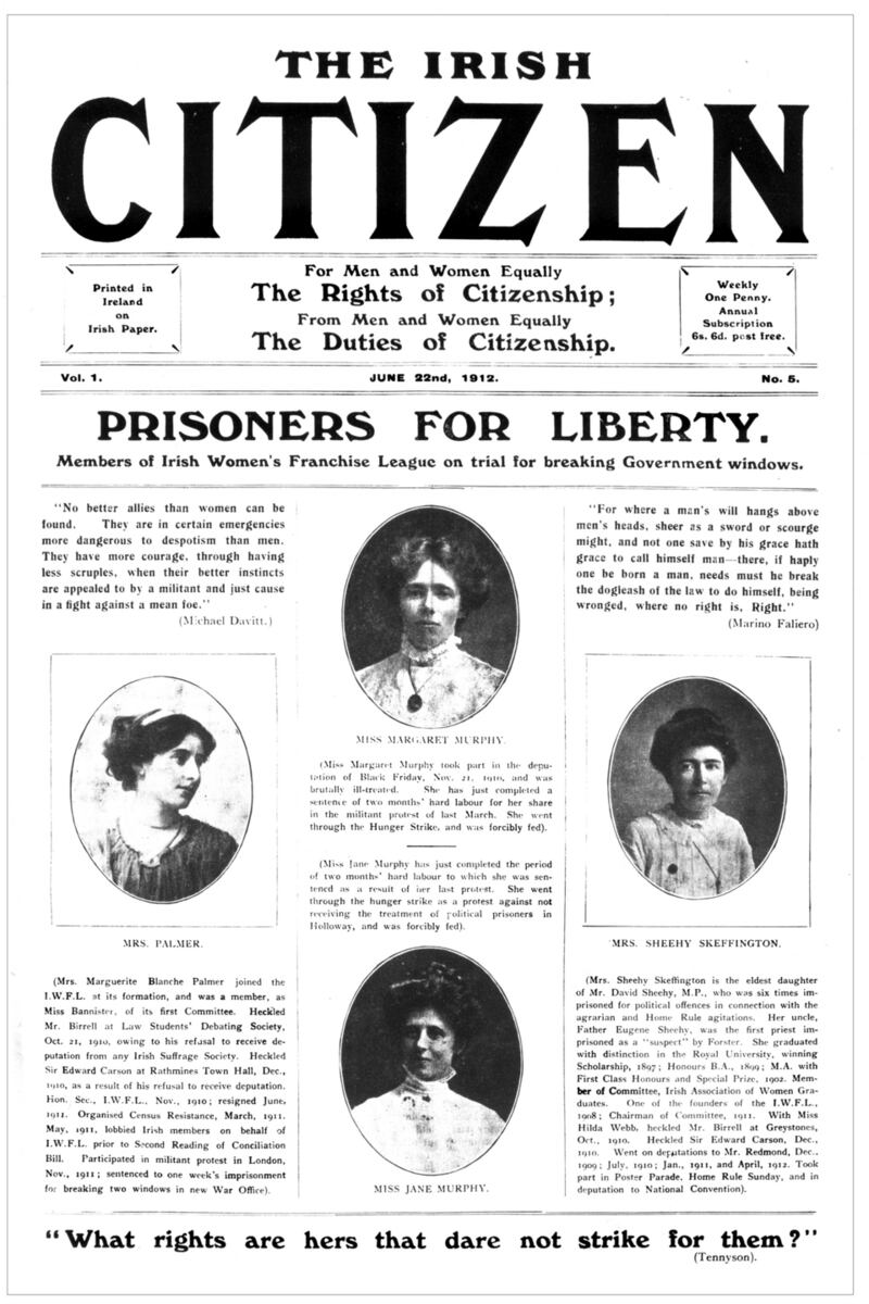 Concerns about how the suffrage cause was  misrepresented or ignored by newspapers led some suffrage campaigners to believe that they needed their own weekly paper. Hence in 1912, the Irish Citizen newspaper was born