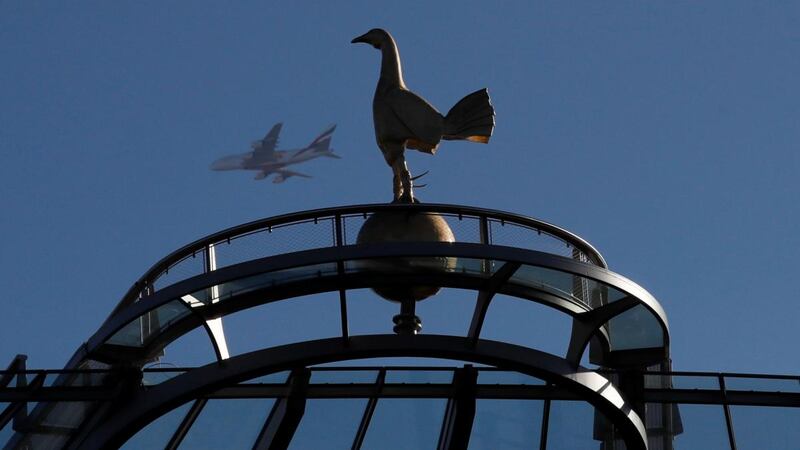 The golden cockerel  now perches above the 17,500, single-tier South Stand at the new stadium. Photograph: David Klein/Reuters