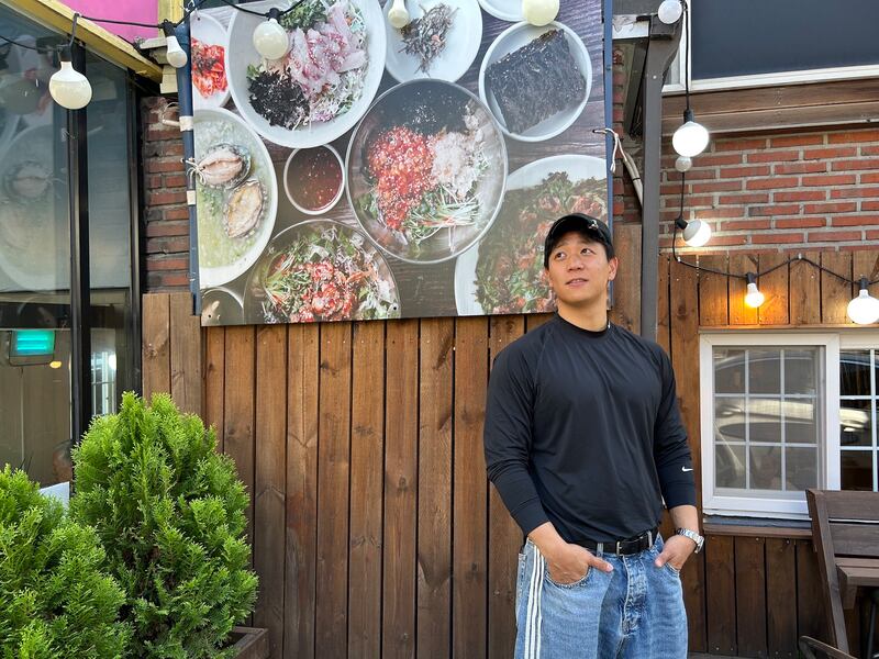 Lee Hyun (29) runs a chain of fish restaurants in Seoul’s fashionable Gangnam district. Photograph: Denis Staunton